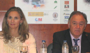 Paloma Martín, Directora General de Ordenación e Inspección y Felipe Vilas, Presidente del COVM y Director del MSA